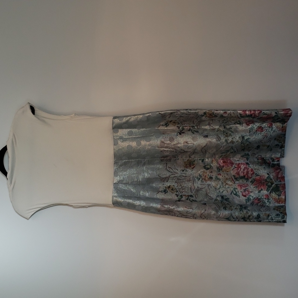 Ted Baker Blue Macal Patchwork Wrap Dress Sz 3 - Picture 5 of 10
